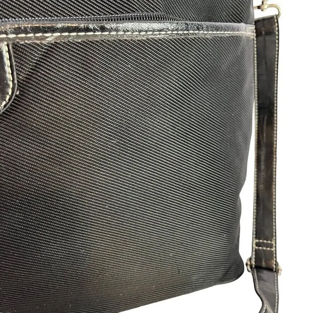 Etienne Aigner Womens Black Large Shoulder Bag Laptop Work Career Purse Handbag